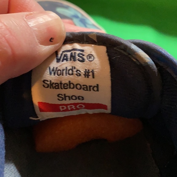 Vans Pro blue floral print men 6.5 women’s 8 - Picture 5 of 12